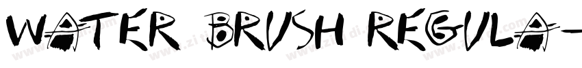 Water Brush Regula字体转换